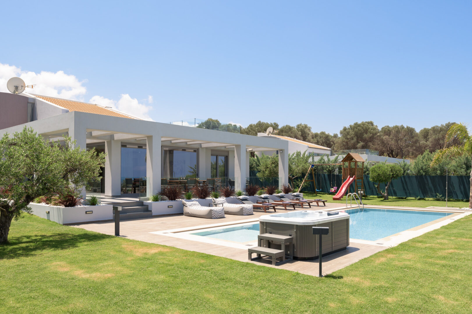 Agrielia Villa II, Graced by Heated Spa Whirlpool | Think Villa